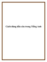 Cách dùng dấu câu trong Tiếng Anh doc