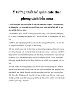 Ý tưởng thiết kế quán cafe theo phong cách bốn mùa pot