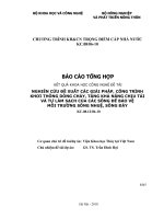 Nghiên cứu đề xuất các giải pháp, công trình khơi thông dòng chảy, tăng khả năng chịu tải và tự làm sạch của các dòng sông để bảo vệ môi trường sông nhuệ, sông đáy