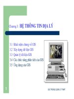 Chương 3 HỆ THÔNG TIN ĐỊA LÝ docx
