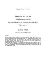 Tiêu chuẩn quản ký rừng
