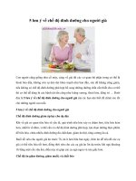 5 lưu ý về chế độ dinh dưỡng cho người già pot