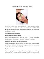 7 bước để có đôi mắt sáng khỏe pot