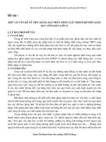 skkn một số vấn đề liên quan tới giảng dạy môn GDCD lớp 12