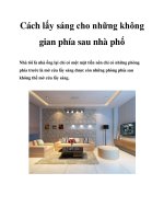 Cách lấy sáng cho những không gian phía sau nhà phố docx