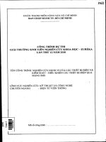 Nghiên cứu hành vi của các thiết bị điện và kiểm soát   điều khiển các thiết bị điện qua mạng SMS  đoàn chánh tín