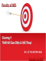 Bài giảng Hệ thống thông tin: Chương 9 - GV. Lê Thị Quỳnh Nga