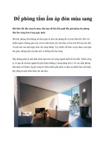 Để phòng tắm ấm áp đón mùa sang pot