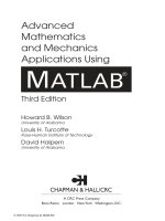 advanced mathematics and mechanics applications using matlab - howard b. wilson