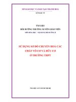 Sử dụng sơ đồ chuyển hóa các chất vô cơ và hữu cơ môn Hóa học ở trường THPT