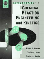 introduction to chemical reaction engineering and kinetics