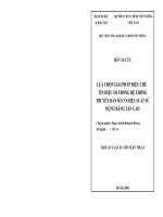 Lựa chọn giải pháp điều chế tín hiệu số trong hệ thống truyền dẫn số có hiệu suất sử dụng băng tần cao