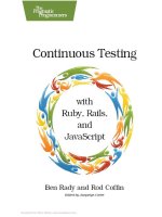 pragmatic bookshelf publishing continuous testing, with ruby rails and javascript (2011)