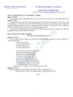 TRƯỜNG THPT LÊ VIẾT THUẬT KỲ THI THỬ ĐẠI HỌC VÀ CAO ĐẲNG Môn thi: NGỮ VĂN KHỐI C&D ppt