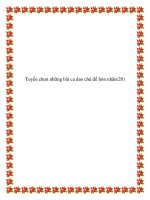 Những bài ca dao chủ đề kết hôn docx