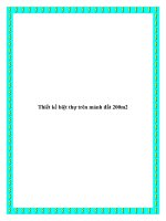 Thiết kế biệt thự trên mảnh đất 200m2 potx