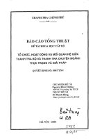 Tổ chức, hoạt động và mối quan hệ giữa thanh tra bộ và thanh tra chuyên ngành   thực trạng và giải pháp