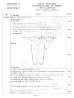 ĐỀ THI THỬ ĐẠI HỌC NĂM HỌC 2012-2013 MÔN TOÁN ĐỀ 31 pdf