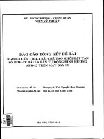 Nghiên cứu thiết kế, chế tạo khối đặt tần số ппh 1v đài la bàn tự động định hướng APK 22 trên máy bay su