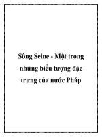 Sông Seine - Một trong những biểu tượng đặc trưng của nước Pháp ppt