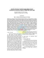 Nguồn gen đậu tương kháng bệnh gỉ sắt (Phakopsora pachyrhizi Sydow) ở miền Bắc Việt Nam pdf