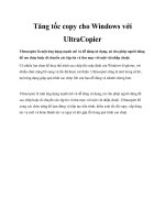 Tăng tốc copy cho Windows với UltraCopier pot