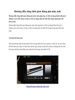 Hướng dẫn tăng thời gian dùng pin máy ảnh pot