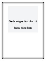 Nước có gas làm cho trẻ hung hăng hơn doc