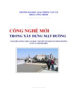 Công nghệ mới trong xây dựng mặt đường