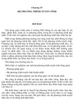 Hệ phương trình tuyến tính