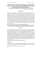 ẢNH HƯỞNG CỦA THỜI GIAN KHÔ HẠN VÀ BIỆN PHÁP PHỦ LIẾP LÊN SỰ RA HOA MÙA NGHỊCH DÂU HẠ CHÂU (BACCAUREA RAMIFLORA LOUR.) TẠI HUYỆN PHONG ĐIỀN, THÀNH PHỐ CẦN THƠ doc