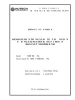 Khóa luận : Đánh giá hiện trạng và đề xuất hướng sử dụng tài nguyên rừng tại huyện hoài ân   tỉnh bình định