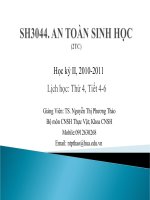 Đại cương về An toàn sinh học pptx