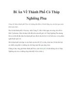 Bí Ẩn Về Thành Phố Có Tháp Nghiêng Pisa pptx