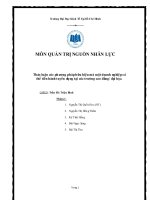 tiểu luận thảo luận các phương pháp hữu hiệu mà một doanh nghiệp có thể tiến hành tuyển dụng tại các trường cao đẳng đại học