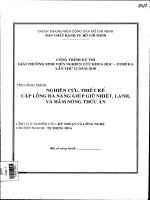 Nghiên cứu, thiết kế cặp lồng đa năng giúp giữ nhiệt, lạnh, và hâm nóng thức ăn