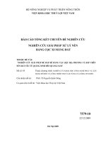 Nghiên cứu giải pháp đắp đê bằng vật liệu địa phương và đắp đê trên nền đất yếu từ quảng ninh đến quảng nam   nghiên cứu giải pháp xử lý nền bằng cọc xi măng đất