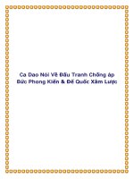 Ca Dao Nói Về Đấu Tranh Chống áp Bức Phong Kiến & Đế Quốc Xâm Lược pdf