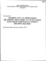 Đề tài : Nghiên cứu và triển khai hệ thống phát hiện và ngăn chặn xâm nhập cho mạng campus trường đại học