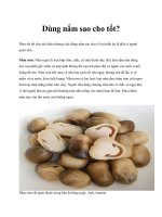 Dùng nấm sao cho tốt? doc