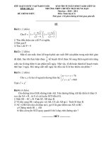 KỲ THI TUYỂN SINH LỚP 10 THPT NĂM HỌC 2012 – 2013 Môn thi: TOÁN CHUYÊN TRẦN HƯNG ĐẠO doc