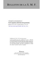 sur les equations relativistes de la gravitation