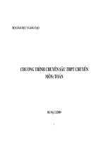 bài tập chuyên đề chương trình chuyên toán