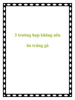 3 trường hợp không nên ăn trứng gà pdf