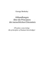 berkeley, george - abhandlungen über die principien der menschlichen erkenntnis