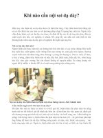 Khi nào cần nội soi dạ dày? potx