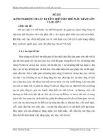 kinh nghiệm chuẩn bị tâm thế cho trẻ mẫu giáo vào lớp 1