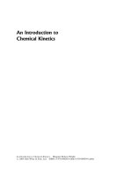 an introduction to chemical kinetics