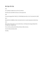 Bài tập trắc địa