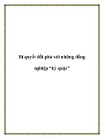 Bí quyết đối phó với những đồng nghiệp “kỳ quặc” doc